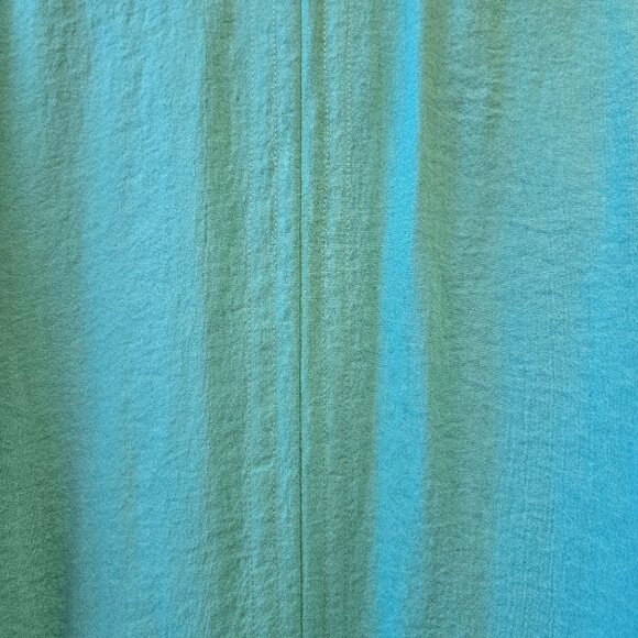 Fridaze Turquoise Linen Button-Up Shirt M Lagenlook Minimalist Casual - Picture 7 of 9